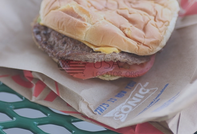 Sonic Cheeseburger With Ketchup photo