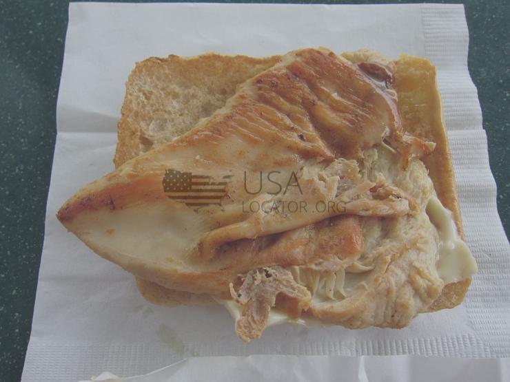 Ciabatta Breakfast Sandwich With Ham photo