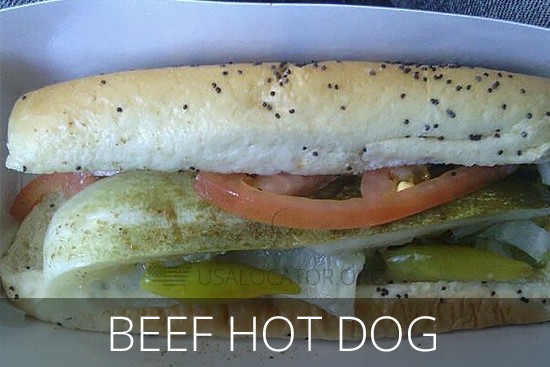 Sonic Menu - Beef Hot Dog