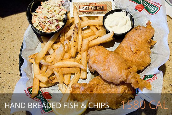 Applebees Nutrition - Hand Breaded Fish & Chips