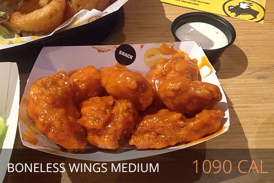 Buffalo Wild Wings Nutrition - Boneless Wings Medium 1090 cal