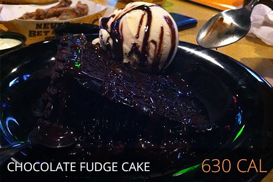 Buffalo Wild Wings Nutrition - Chocolate Fudge Cake 630 cal