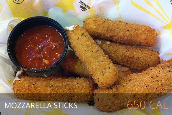 Buffalo Wild Wings Nutrition - Mozzarella Sticks 650 cal