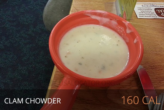 Golden Corral Nutrition -  Clam Chowder 160 cal