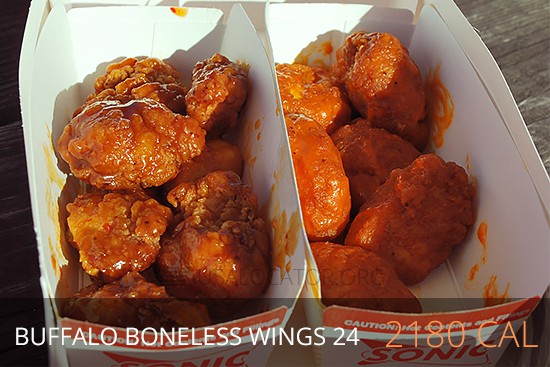 Sonic Nutrition - Buffalo Boneless Wings 2180 cal